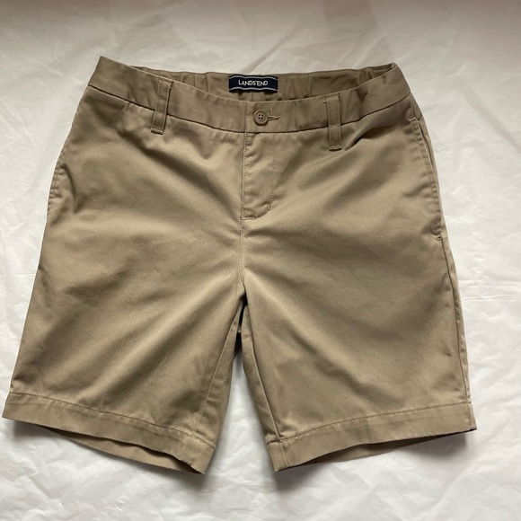 Lands End Uniform Shorts - Khaki - Picture 1 of 5